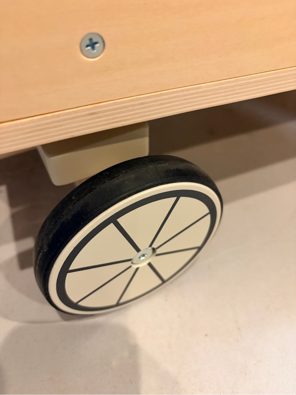 Hearth & Hand Wooden Kids Wagon with Black Slatted Sides - Picture 2 of 6